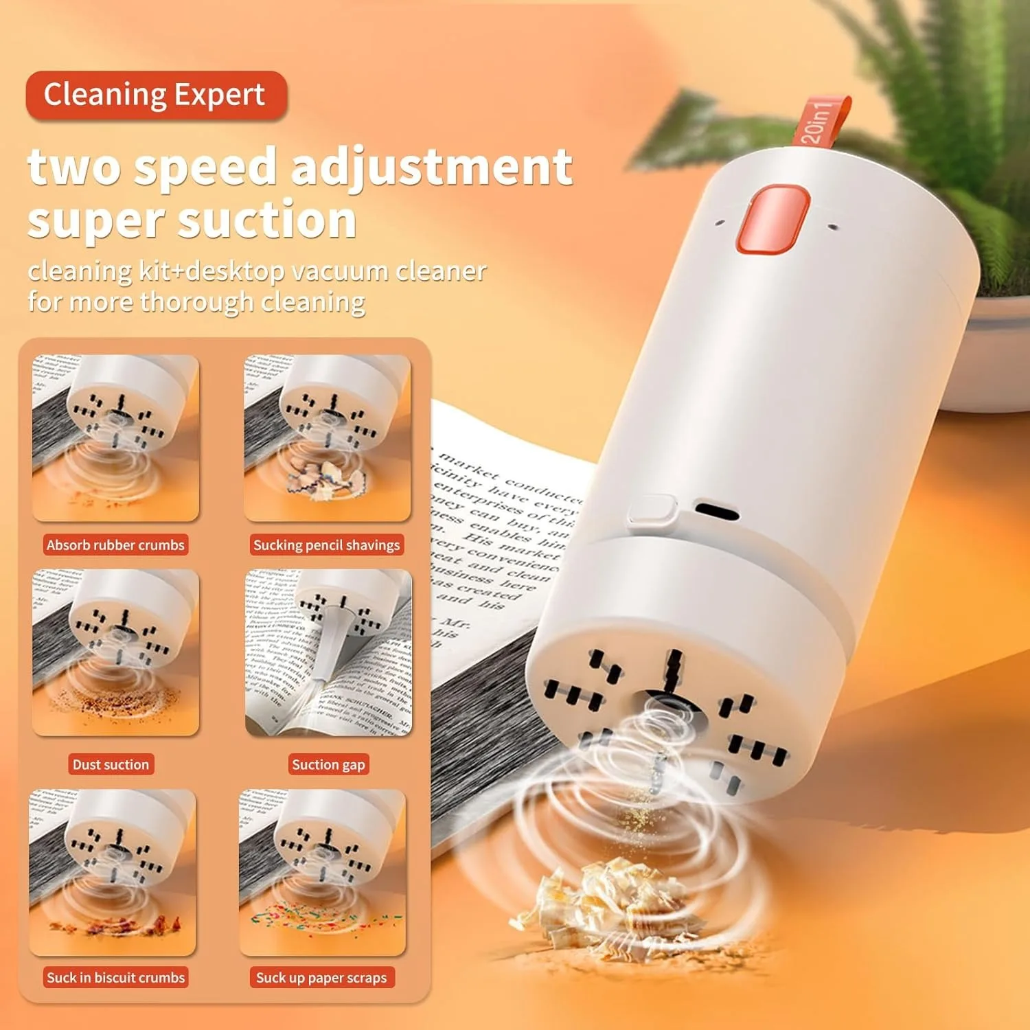 21in1 Rechargeable workbench Mini vacuum cleaner. 20in1 Mobile phone headset Computer camera cleaning brush kit 3
