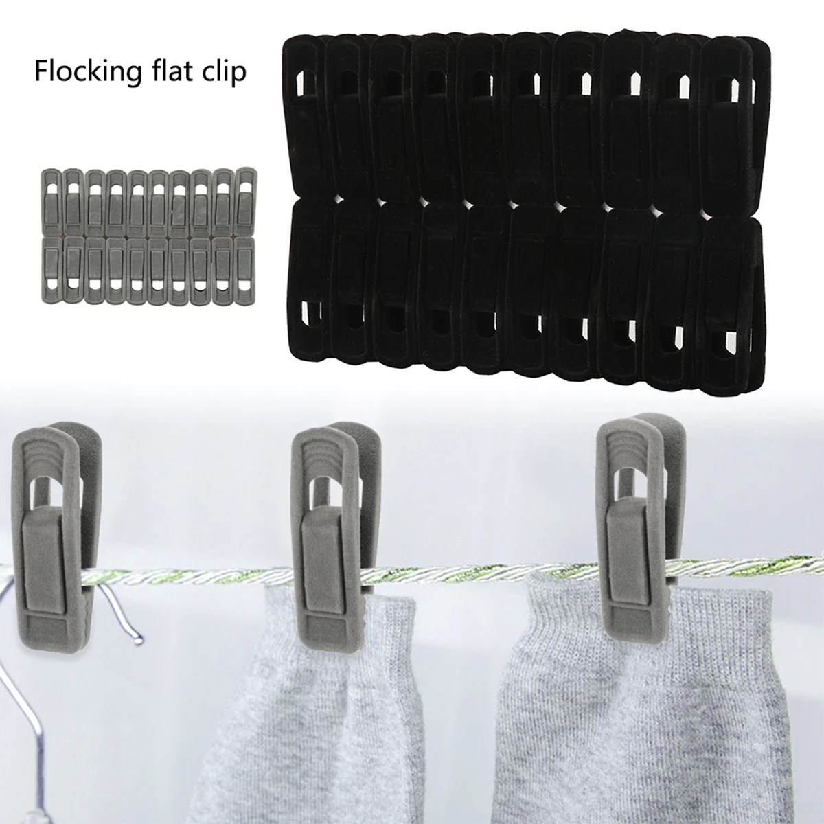 Velvet Hangers Clips for Pants and Clothes Organization