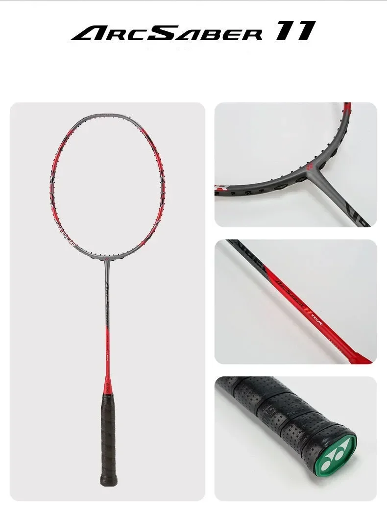 YONEX Badminton Racket ARCSABER 11 ARC 7 11 PRO All-Carbon With Line Professional Badminton Racket Set badminton racket badminton set badminton racket set