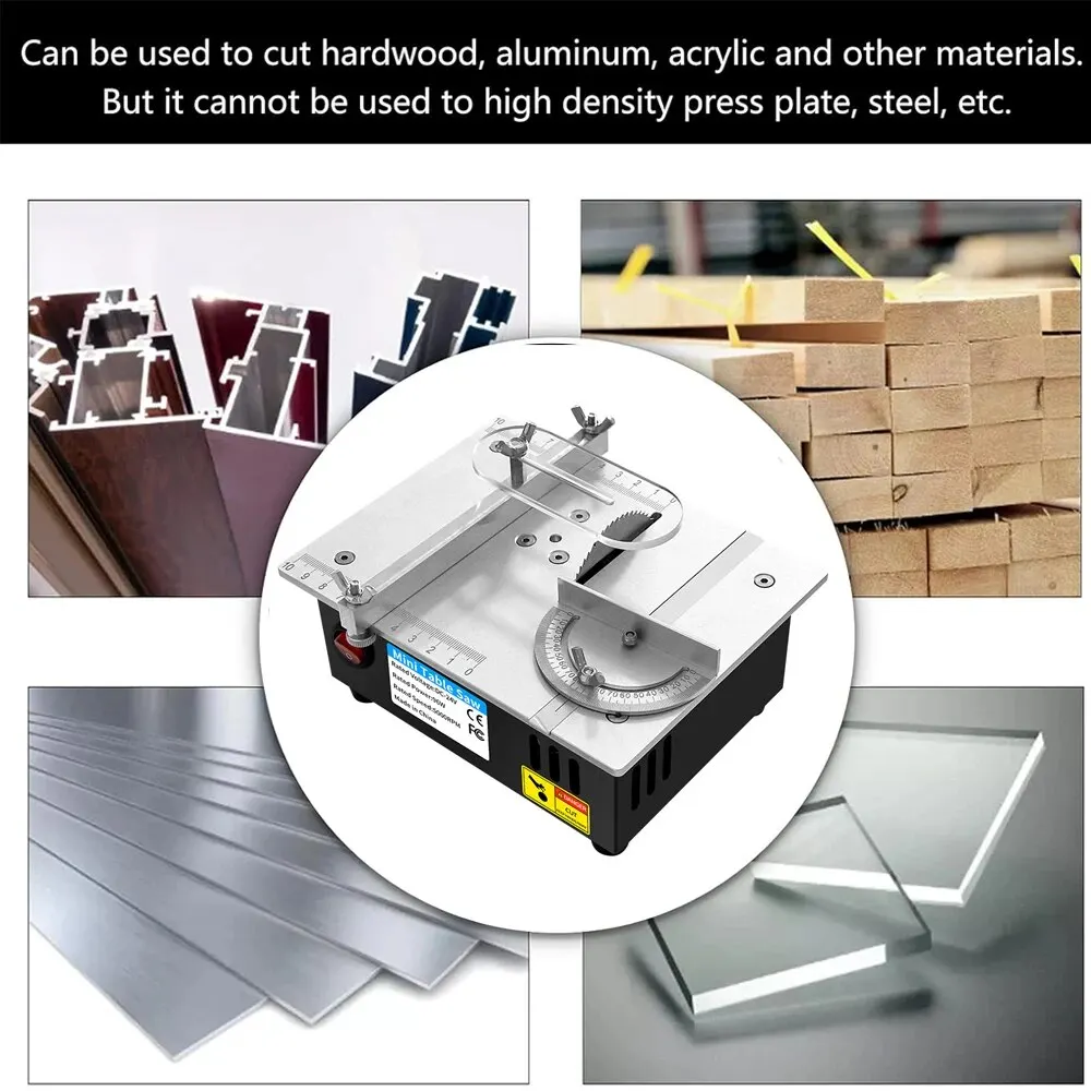 Table Saw Mini Multifunctional Electric Desktop DIY Cutting Tool Woodworking