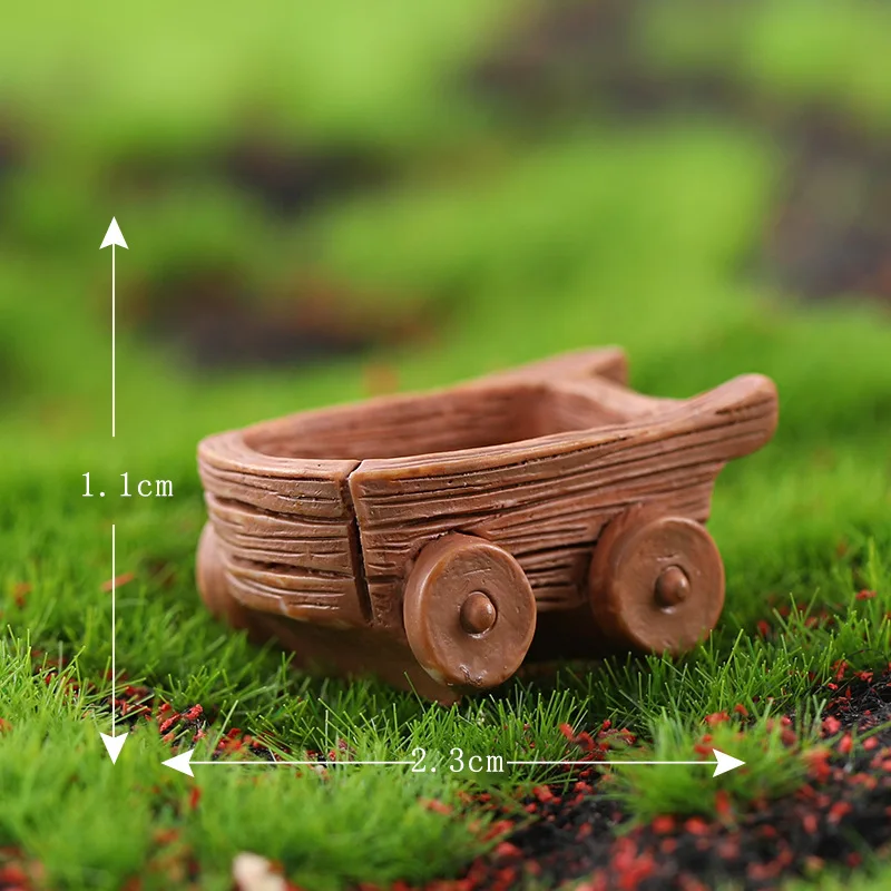 Cute Cartoon Rabbit Resin Miniature Ornament - Home and Garden Accessory