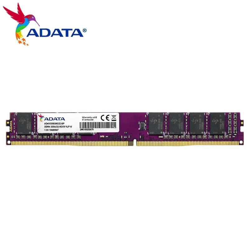 ADATA VLP DDR4 ޸ ,  288  VLP U-Dimm Һ ޸ , ũž, 8GB 3200Mhz 16GB 2666Mhz