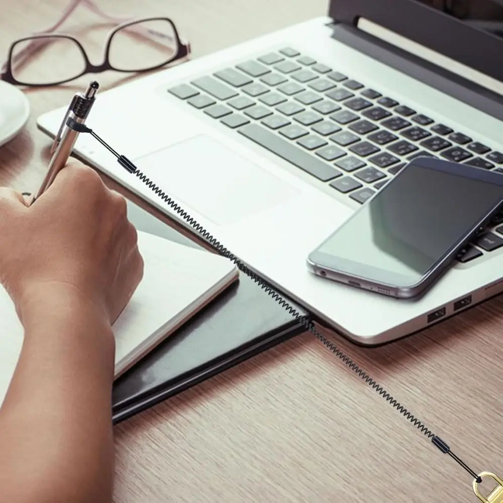 5pcs 전문가용 개폐식 펜 끈 분실 방지 40cm 길이 펜 끈 탄성 펜 홀더 사무실용