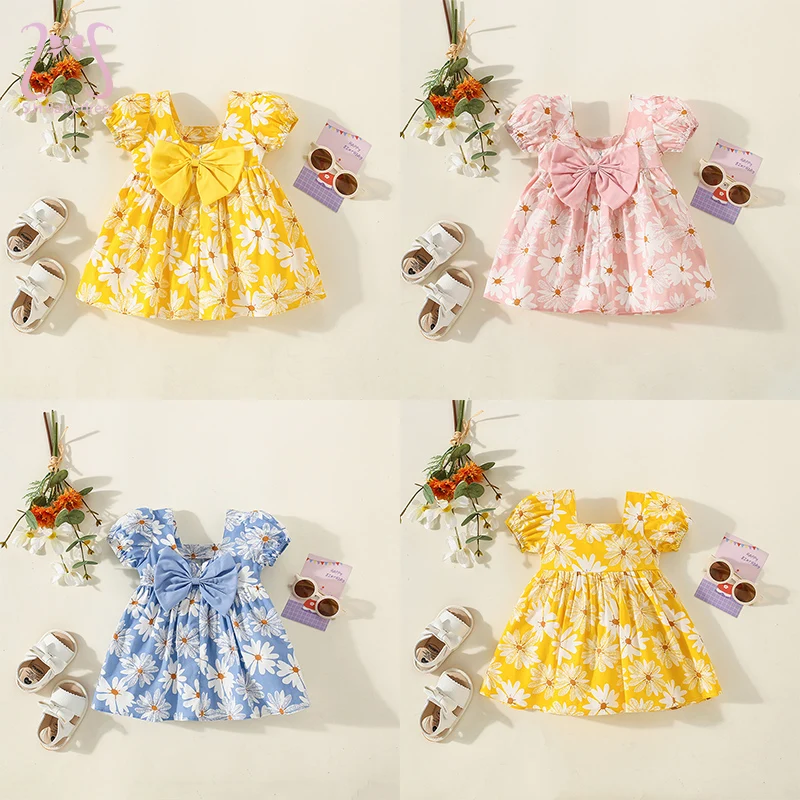 

Детское летнее платье с рукавами-фонариками, на возраст от 0 до 3 лет