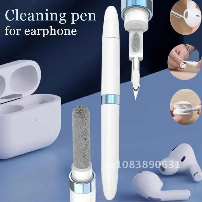 

Wireless Earphones Case Cleaning Tools 2pcs for Airpods Pro Bluetooth Headphone Pen Brush Iphone 3 in1 Kit