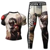 Mma Clothing Man Rashguard T-shirt+Pants Sets  Rash Guard Jiu jitsu MMA Compression Shirt+Shorts Bjj Boxing Jerseys Sport Suits 4