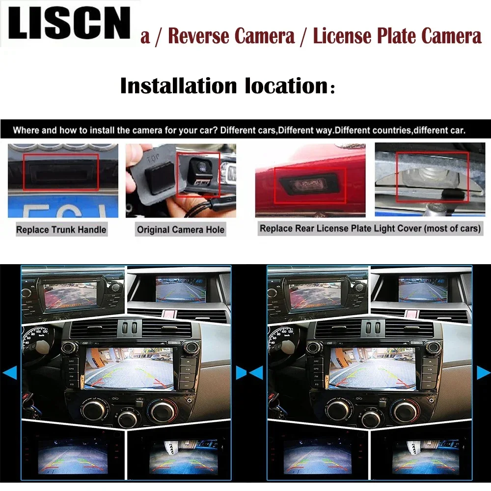 후방 카메라, 현대 I30 2007 - 2012 CCD 나이트 비전, 반전 RCA 카메라, 번호판 카메라, 백업 카메라