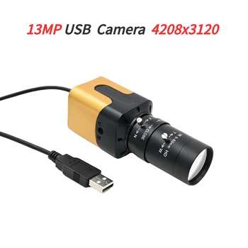 울트라 HD USB 카메라 IMX258 4208x3120 10fps, 웹캠 5-50mm 2.8-12mm 가변 초점 CS 렌즈, 플러그 앤 플레이, 이미지 스캔