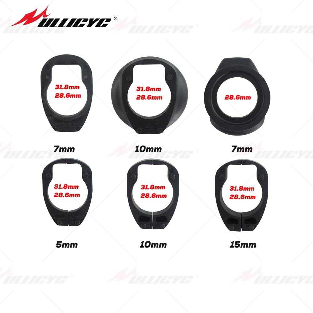 Universal Handlebar Plastic Spacer Road Bike MTB Integrated Headset Washer 1 Set 31.8mm 28.6mm Fork