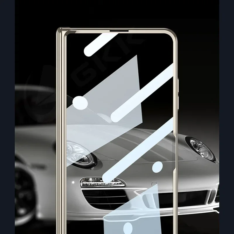 Luxury Plating Transparent Case for Honor Magic V2 Magnetic Hinge Outer Screen G