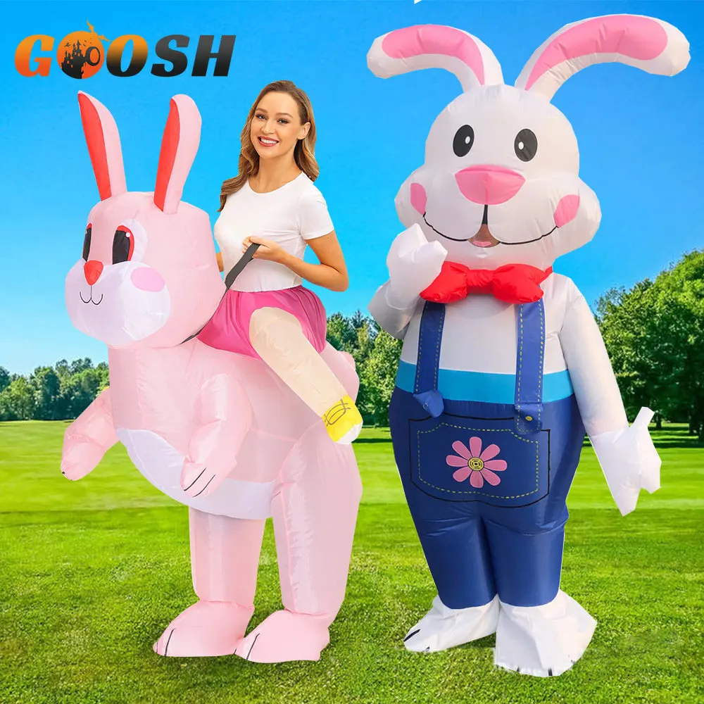 Costumes de lapin gonflables pour adultes et enfants, mascotte d'anime,  robe de paupières, Pâques, Halloween, Noël, cosplay, olympiques de fête -  AliExpress