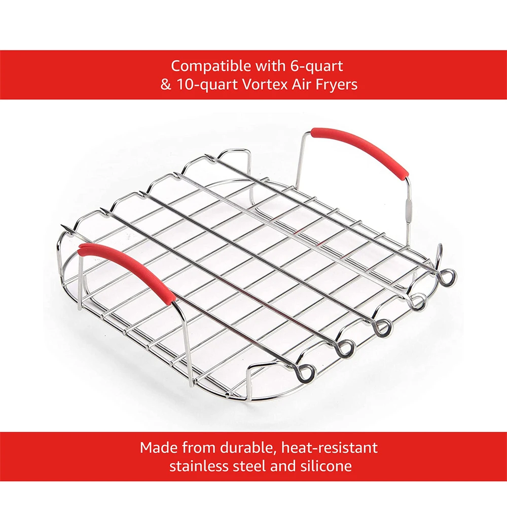 Soporte Portátil Para Pinchos Para Freidoras De Aire | Cuotas Sin Interés