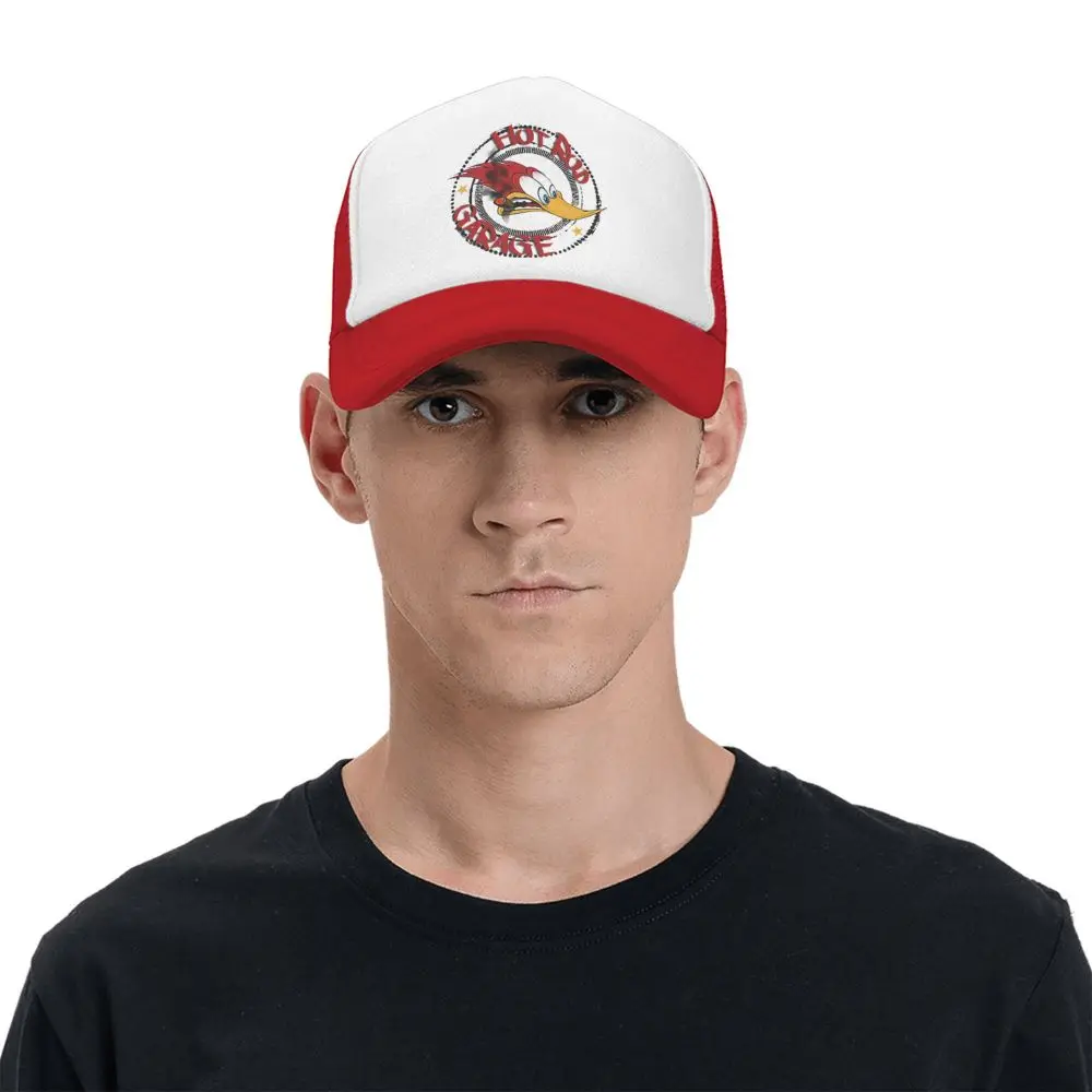Woodys Hot Rod Garage Mesh Baseball kappe Erwachsenen Sport Sonnenhut Herr. PS Autorennen Papa Hut verstellbare Snapback Cap Trucker Cap – Detail 7