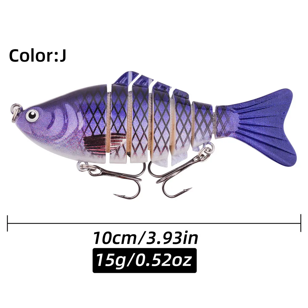 Leurres De Pêche Vairon Wobblers,hameçons Avec Crochets Triples, 1