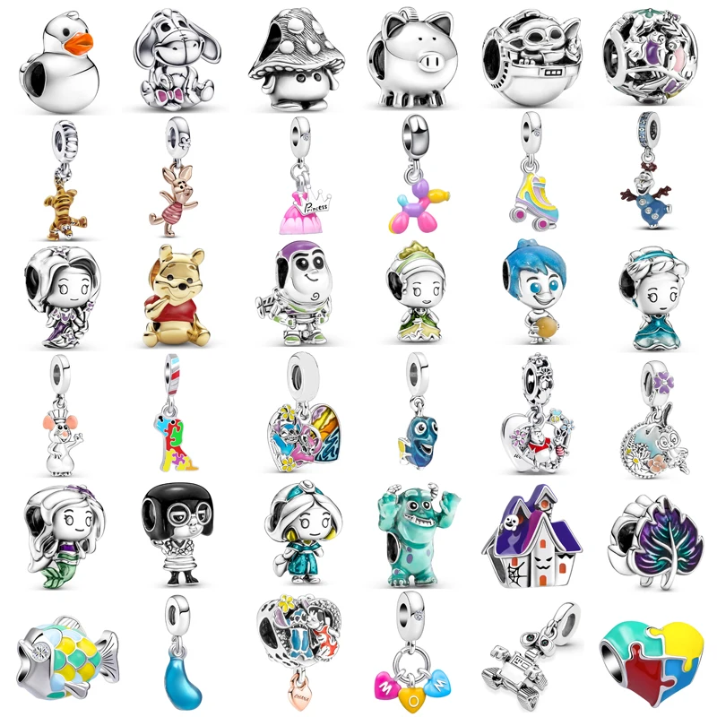 

New fashion charm original love dog house beads suitable for the original Pandora ladies bracelet jewelry accessories gift