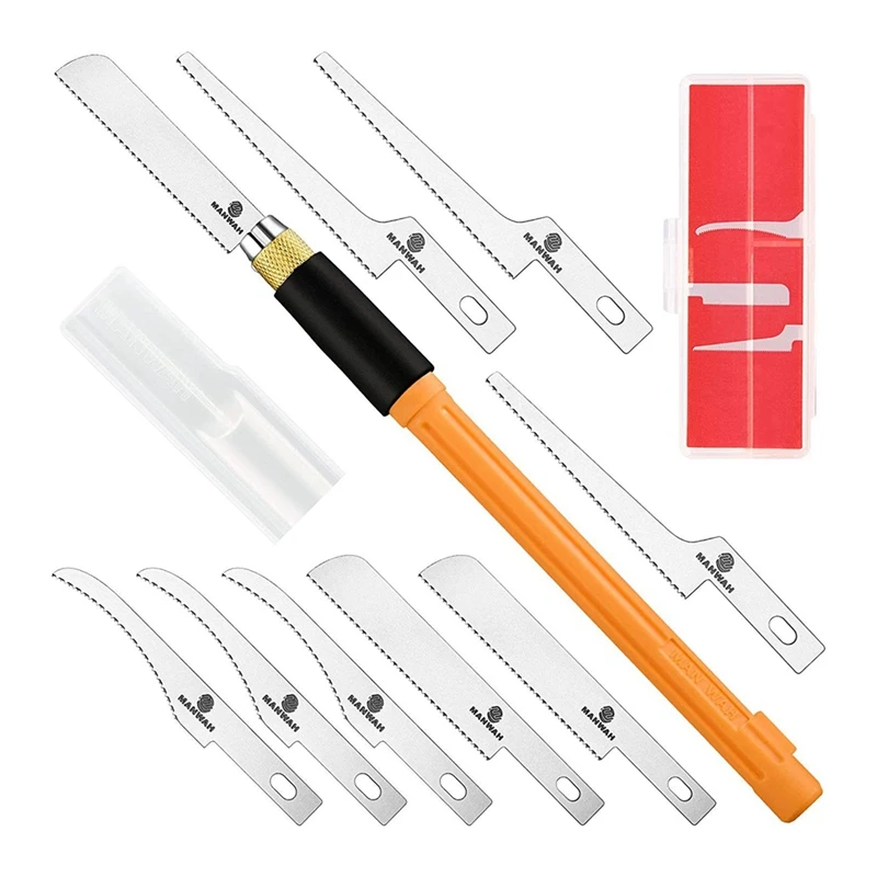 MANWAH Mini Hand Saw Model Process Tool Modeling Hobbies DIY Razor Saw Hacksaw Tool Model Knife Hand