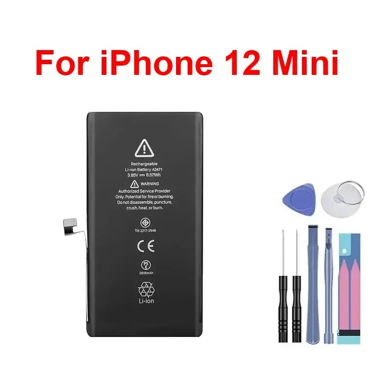Batteria del telefono cellulare per Apple iPhone 12 Mini 12mini A2176 A2398 A2399 A2400 Nuova Bateria di alta qualità