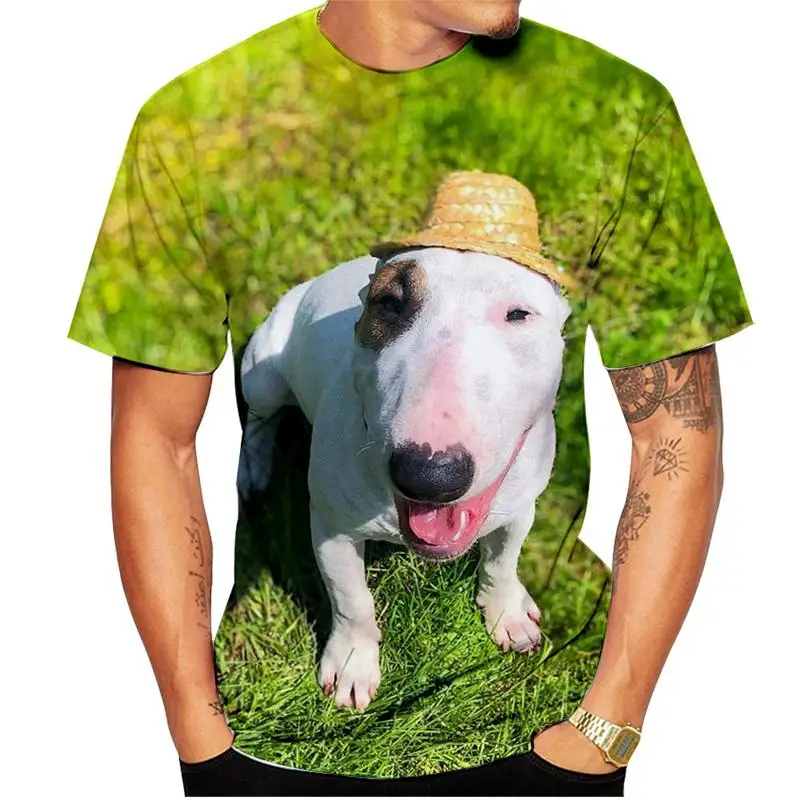 

Men's Women's Children's T-Shirt Casual Bull Terrier 3D Print Dog Pattern Funny Sports Breathable Lightweight Summer Tight Top