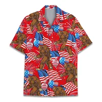 Cool 3d Print Monkey Orangutan Hawaiian Shirt For Men Summer Holiday Shirts Button Short Sleeve Street Beach Surf Aloha Shirt 2