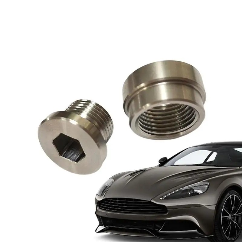 

Oxygen Sensor Stainless Steels Bung Plug Nut Stepped Mounting Plug Nut Plug Wideband Nut Fitting Weld Bungs Auto Sensor Exhaust