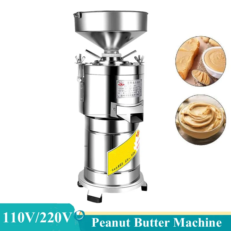 

Commercial Peanuts Butter Almond Walnut Nuts Cream Paste Sauce Maker Miller Oily Seeds Grinder Grinding Machine