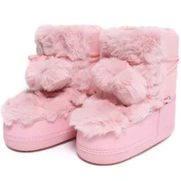 2025 Winter Ankle Boots for Women Platform Antiskid Waterproof Ski Boots Luxury Fluffy Furry Fur Boots Woman's Ankle Booties - Image 5
