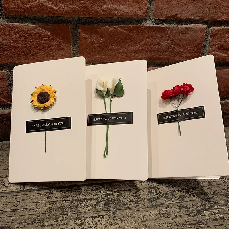 6 Stück 3D-Blumenkarten, Muttertags- und Abschlussgrußkarten mit ewigen Blumen, für Hochzeitsgeschenke, Muttertagsblumen – Detail 5
