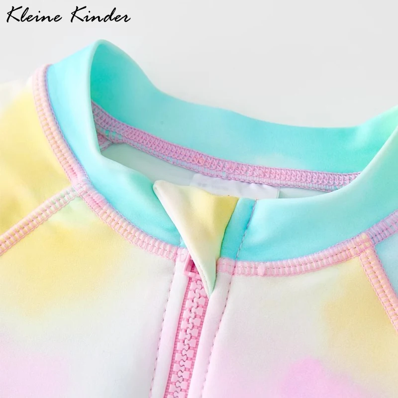 One Piece Swimsuit Children Swimsuit Children's Rash Guard Long Sleeve Skirt Swimsuit UPF50+ UV Protection Beach Swimming Pool Dress