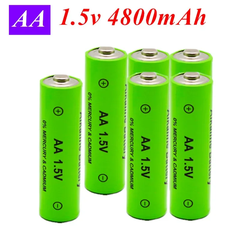 

Free ShippingBatterie 1.5V AA 4800mAh Rechargeable Nouveau Modèle, Lampe LED, Jouet MP3, Nouvelle Base, Distribution Gratuite