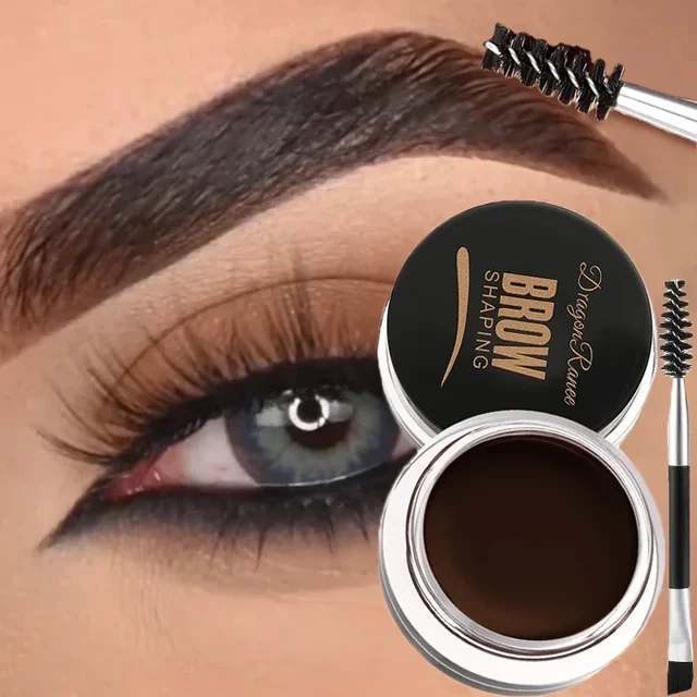 Matte Brown Black Wild Eyebrow Cream 3D Natural Tint Eyebrow Enhancers Gel Wax Waterproof Lasting Eye Makeup Cosmetic Tools 2