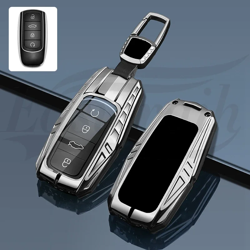 Auto In Lega Di Zinco Smart Fob Remote Conrtol Key Case Cover Holder Per Chery Tigo 7 8 Pro Max Omoda C5 Tigo 7 8 Plus Arrizo 5 Plus