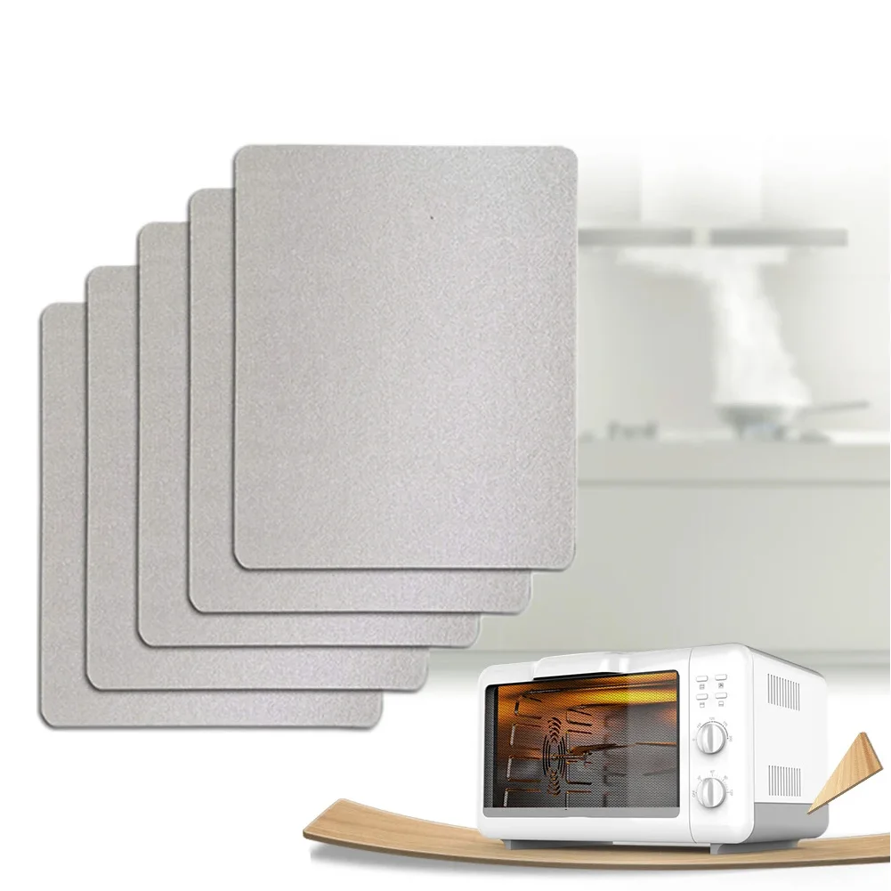 5pcs 150x120mm Microwave Oven Cover Sheets Mica Sheet Waveguide Waveguide Sheet High Temperature Resistance Mica