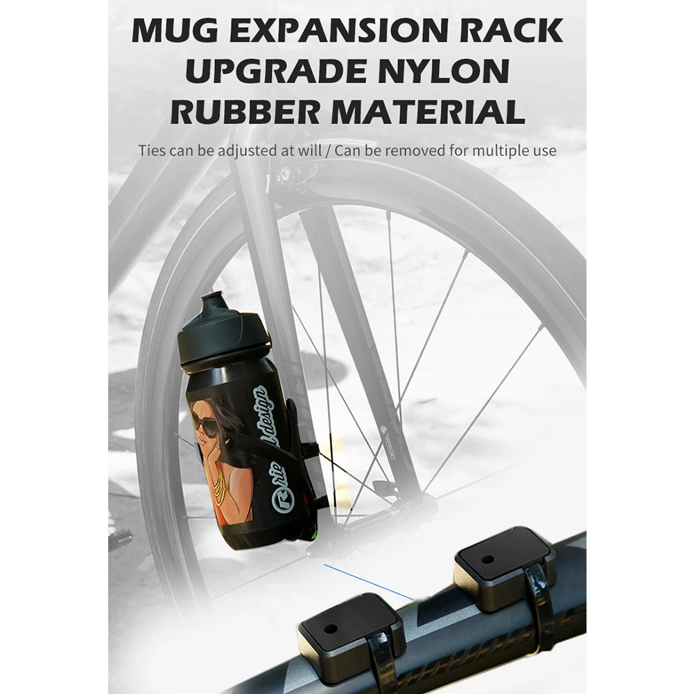 Universal Bicycle Water Bottle Cage Mounting Stand Base Fixing Clip Set Adjustable Folding