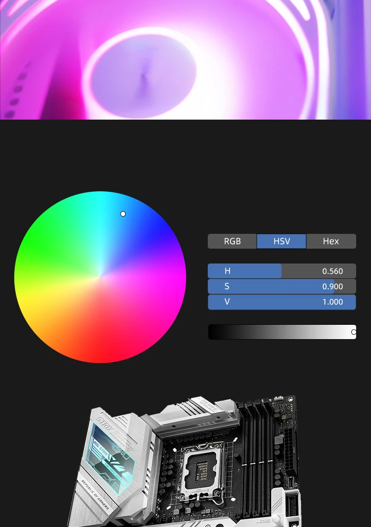 Description Picture 5 of itemAigo Z12 Computer Case Fan Reverse Ventoinha PC 120mm Rgb Fan Cooler 4pin PWM CPU Cooling Fan 3pin5v Argb 12cm Ventilador