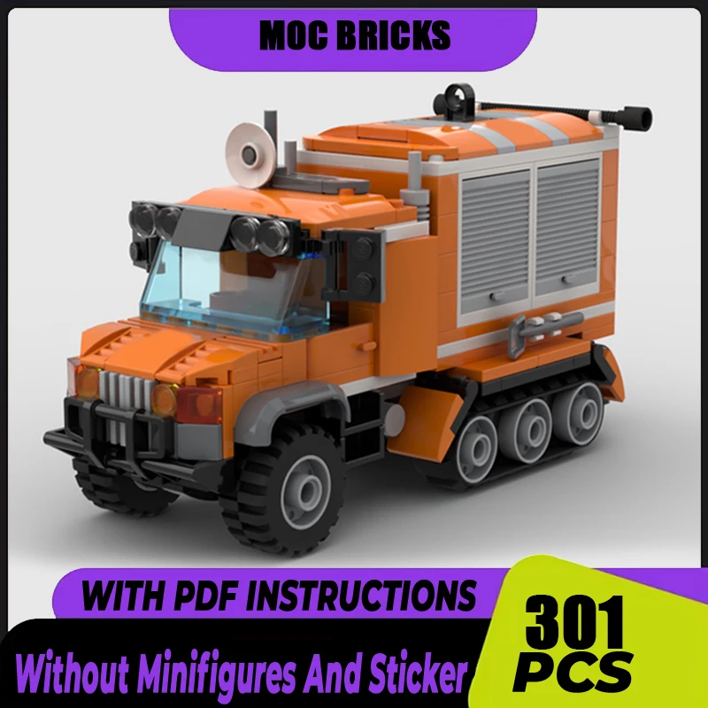 

Moc Building Blocks Car Model Series Arctic Half Track Car Technology Bricks DIY Toys For Gifts Cars
