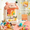 Doll Machine Kids Coin Operated Play Game Mini Claw Catch Toy Crane Machines lighting Music Children Christmas Birthday Gifts 2