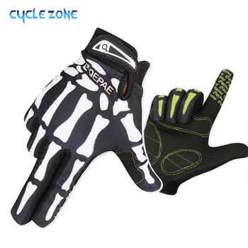 Skull Full-Finger Gloves 1