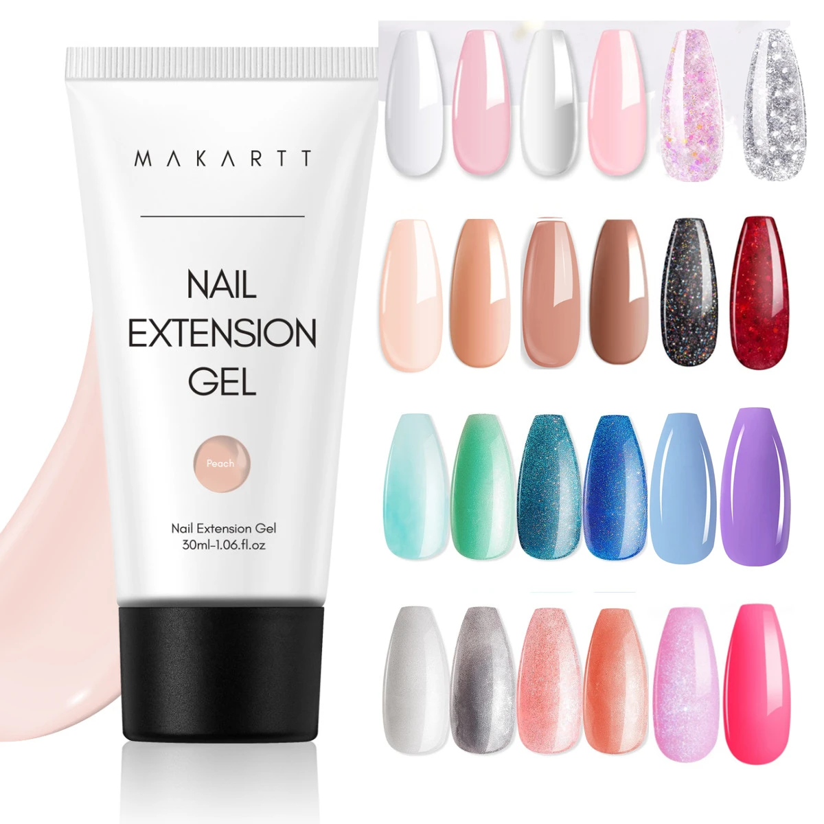 マカート ネイルエクステンションジェル30ml 50ml アクリルマニキュアジェル キラキラ クリスタル ラッカー トレンディ ネイルアート デザイン Aliexpress 美容 健康