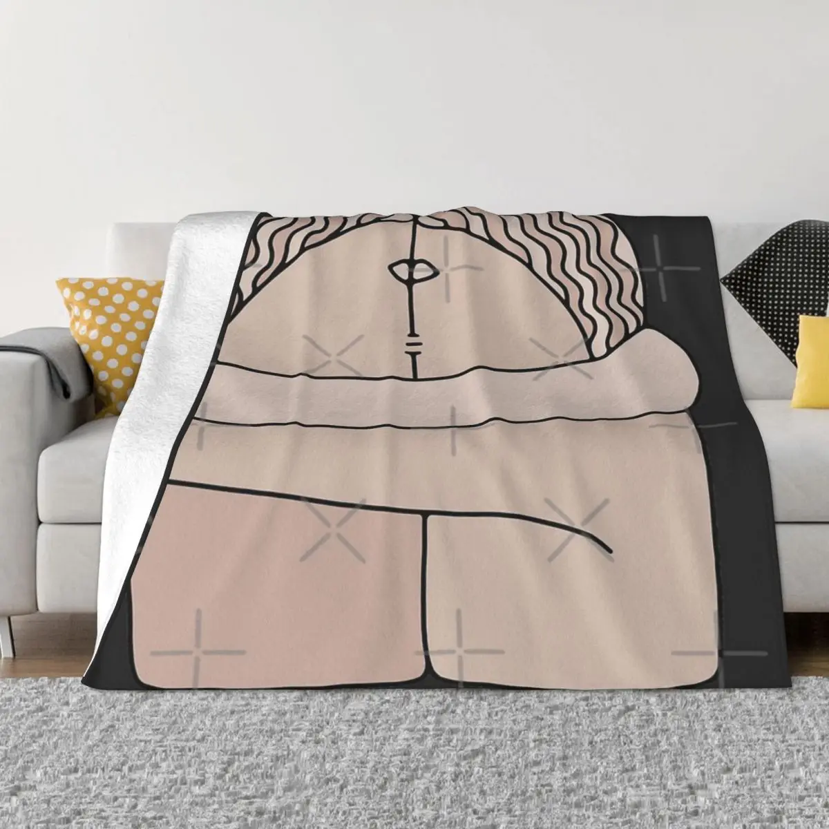 

The Kiss Brancusi Sculpture Soft Micro Fleece Blanket Customizable Portable For Camping AntiPilling