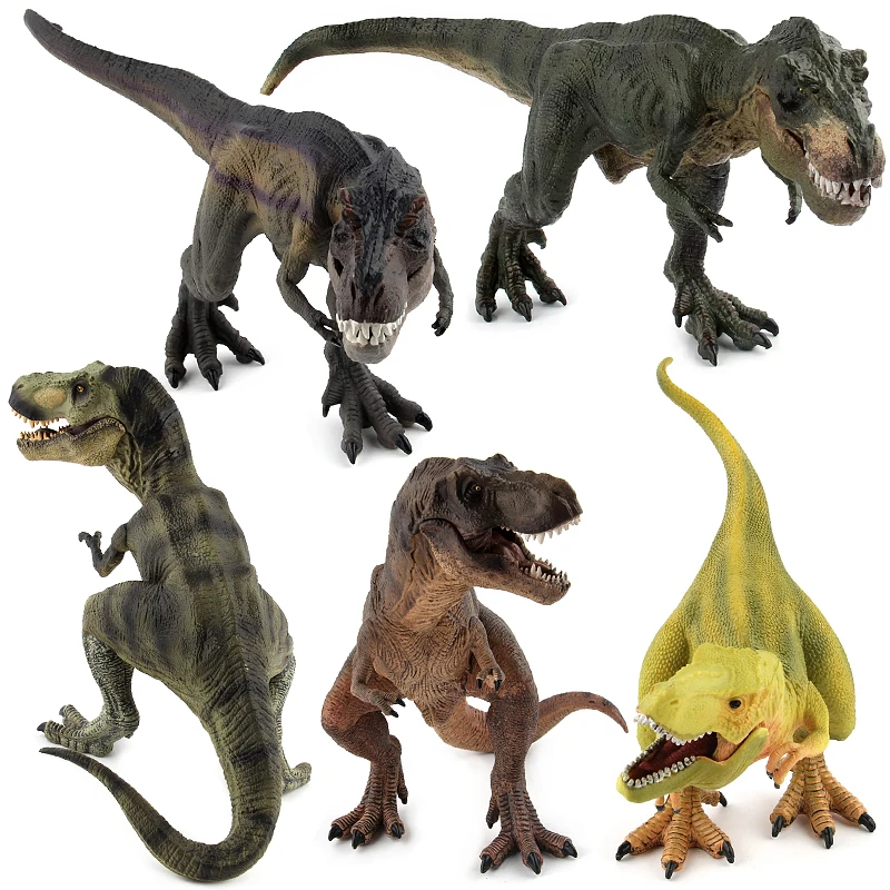 King Tyrannosaurus Rex T-Rex with prey Dinosaur Action figure toy model Jurassic 
