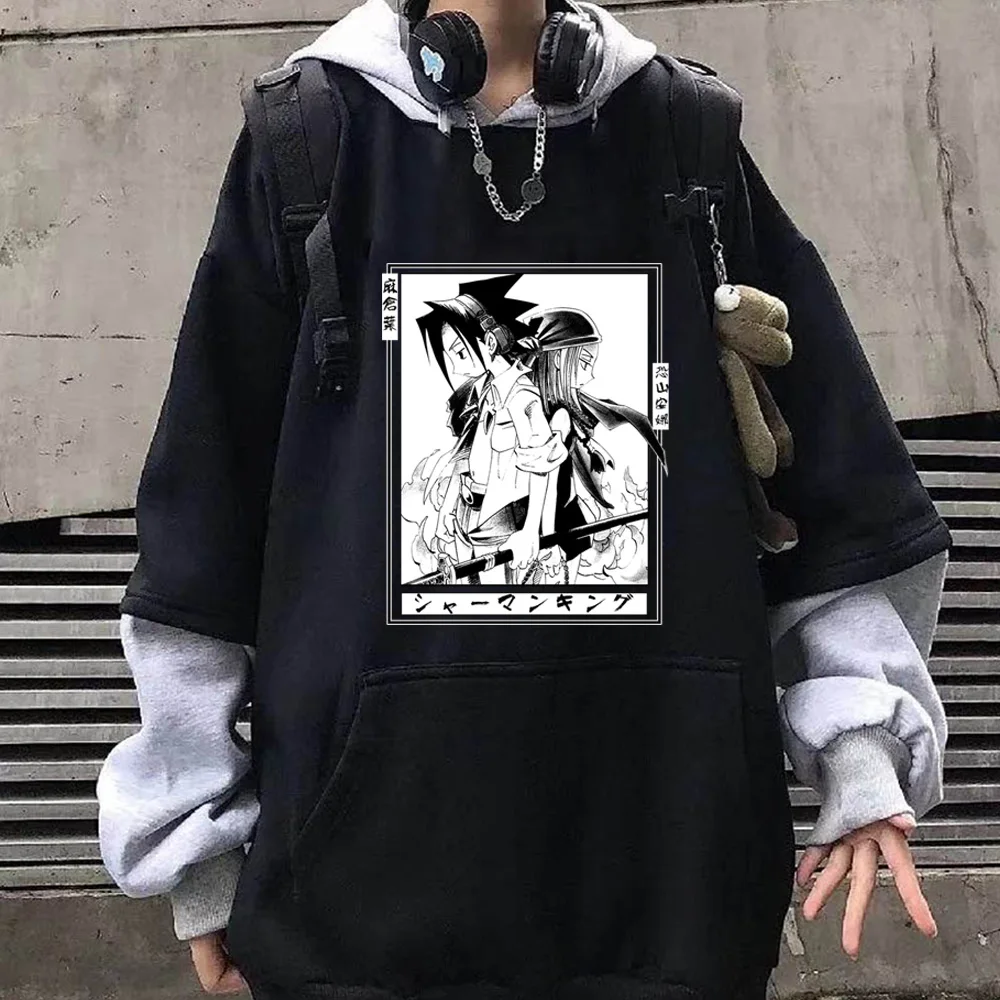 

Manga Yoh Asakura Street Style Cool Oversized Men Women Shaman King Hoodie