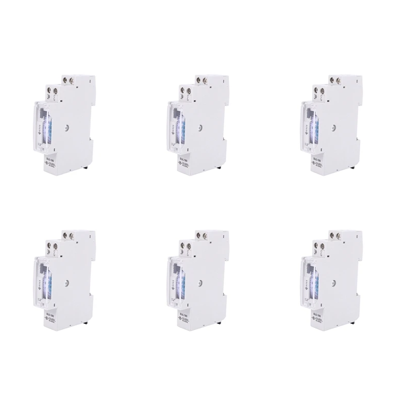 

New 6X SUL180A 15 Minutes Mechanical Timer 24 Hours Programmable Din Rail Time Switch Relay Measurement Analysis Instruments