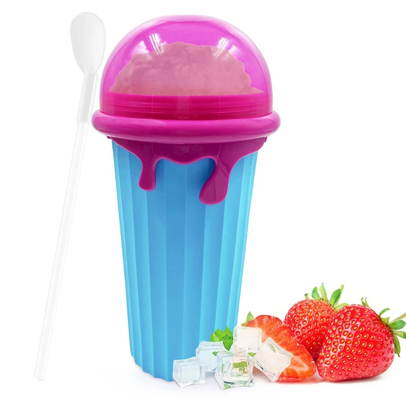 Slushy Maker Cup Slushie Cup Magics Freeze Squeeze Ice Cup Summer Smoothies Slushie Cups Ice Cream Maker Per La Casa