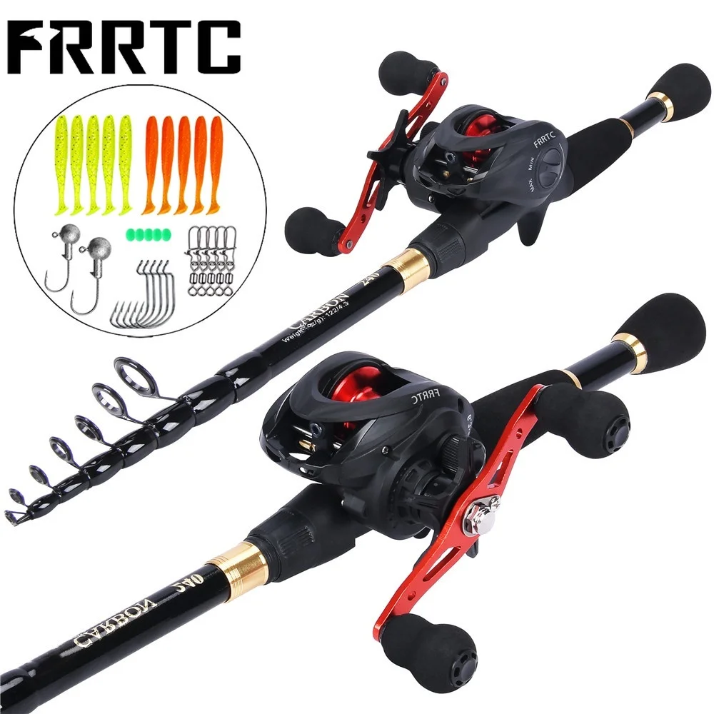 Fishing Rod Reel Lure Set Fishing Combos Fishing Rod with Baitcasting
