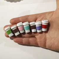 10pcs Cute Mini 1:12 Scale Model Dollhouse Miniature Coffee Cup Mugs Pretend Kitchen Doll House Food Toy Accessories 22*14mm 1