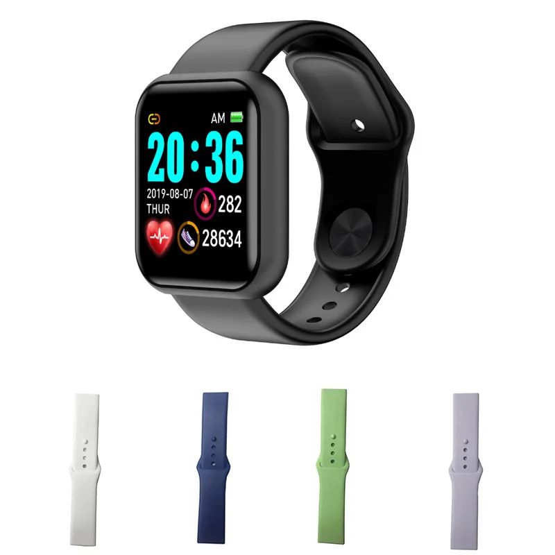 Silicone Strap for Y68 D20 Smartwatch Macaron Replace Soft TPU