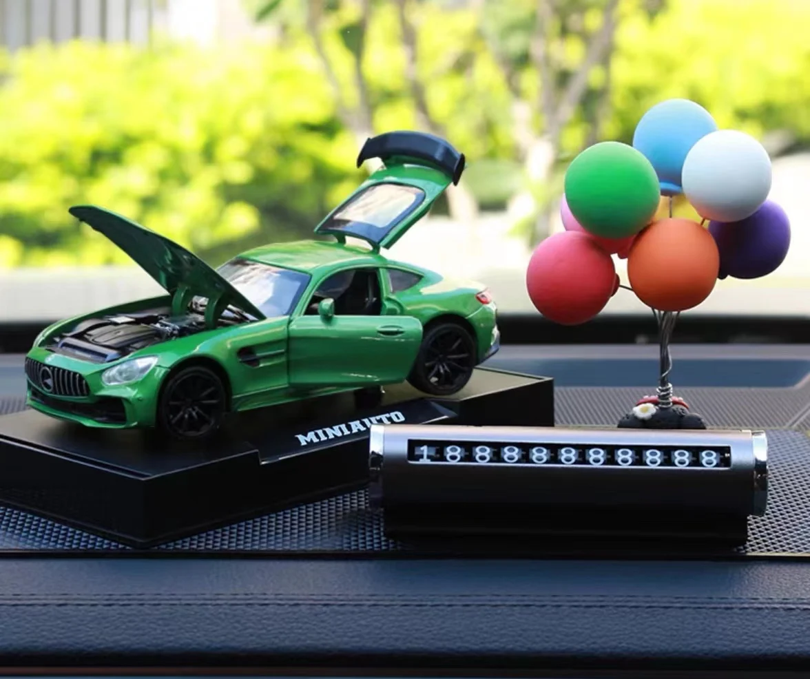 Car Decoration Figure Balloon Ornament Auto Interior Dashboard Car Accessories  Alloy car