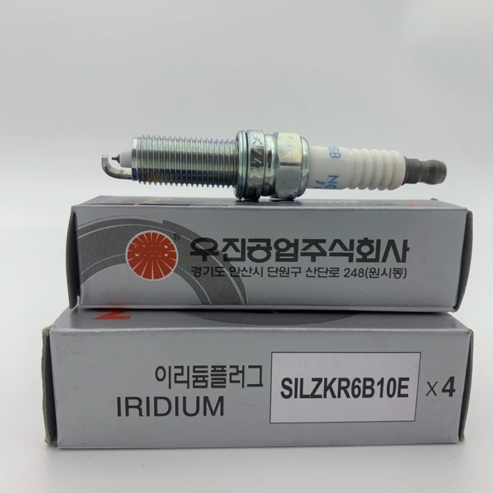 

Новинка 18846-10060 SILZKR6B10E Иридиевые свечи зажигания для Hyundai i30 iX35 iX40 Kia Rio Soul Accent Veloster Solaris, 4 шт.