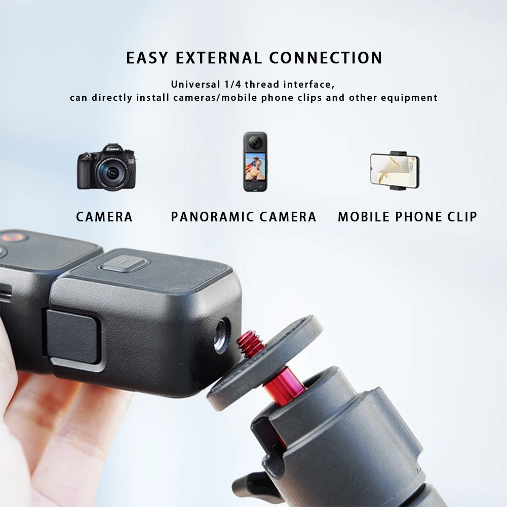 Action Camera Accessories Extension Pole Tripod for DJI OSMO Pocket 3 Telescopic Selfie Stick Accessories for Pocket 2 / 3 GoPro Insta360 Action Camera