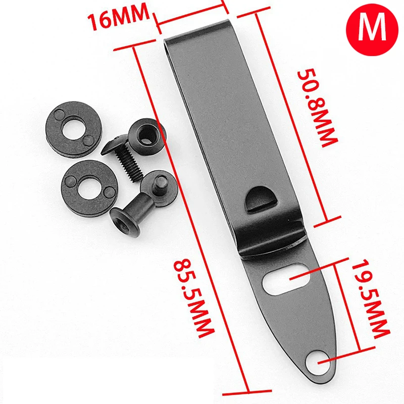 Stainless steel Holster Clip Set Gun Holster Adapter Mounting Hardware Kit Tactical Molle Grip Hooks Hunting Belt Accessories 5